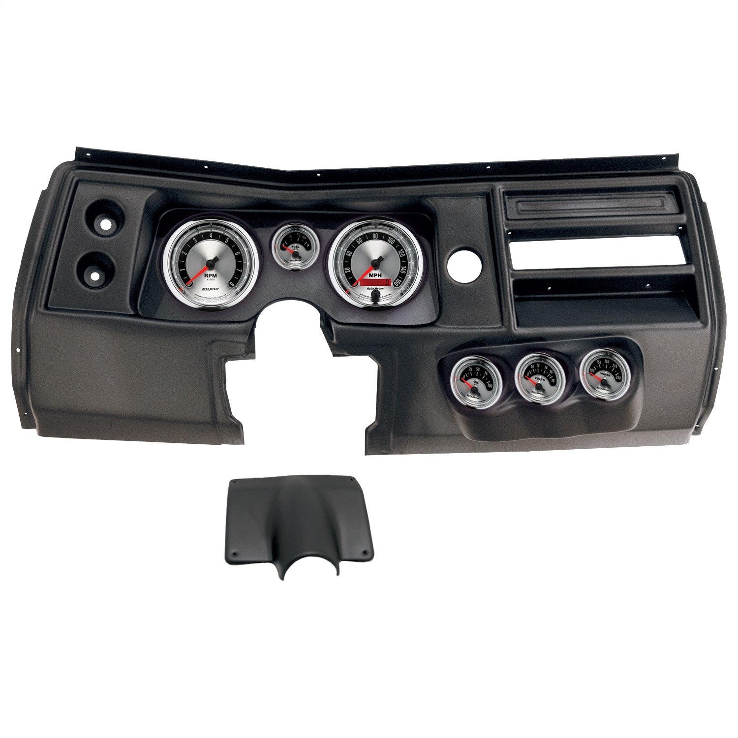 6 GAUGE DIRECT-FIT DASH KIT, CHEVY CHEVELLE NO VENT 68, AMERICAN MUSCLE