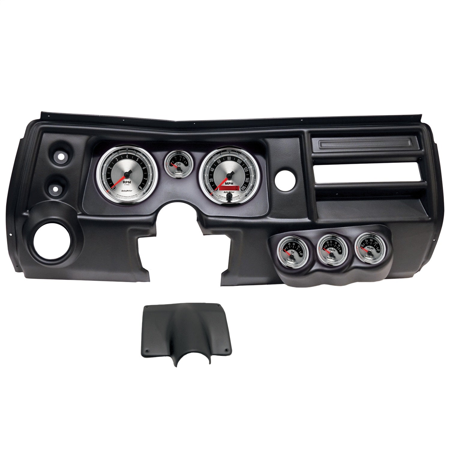 6 GAUGE DIRECT-FIT DASH KIT, CHEVY CHEVELLE VENT 68, AMERICAN MUSCLE