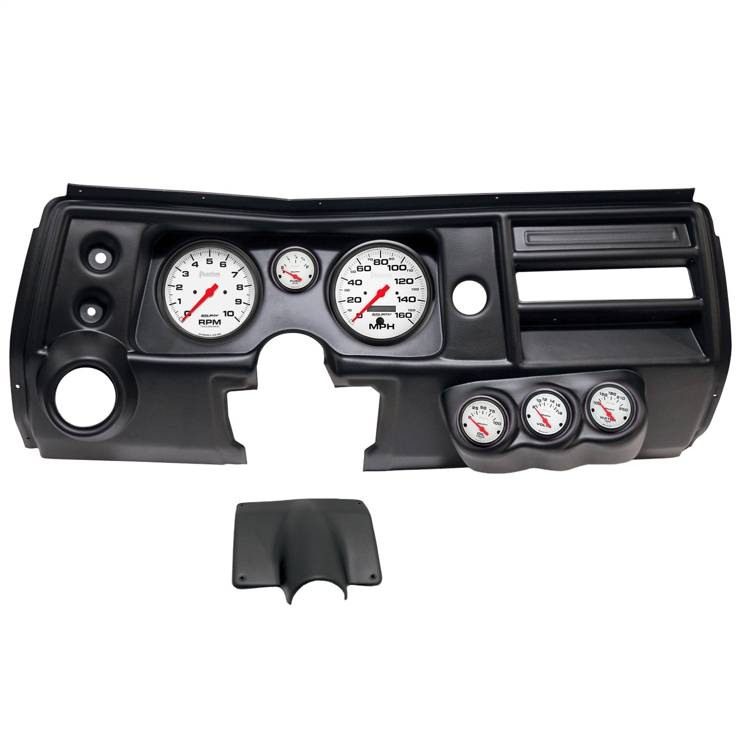 6 GAUGE DIRECT-FIT DASH KIT, CHEVY CHEVELLE VENT 68, PHANTOM