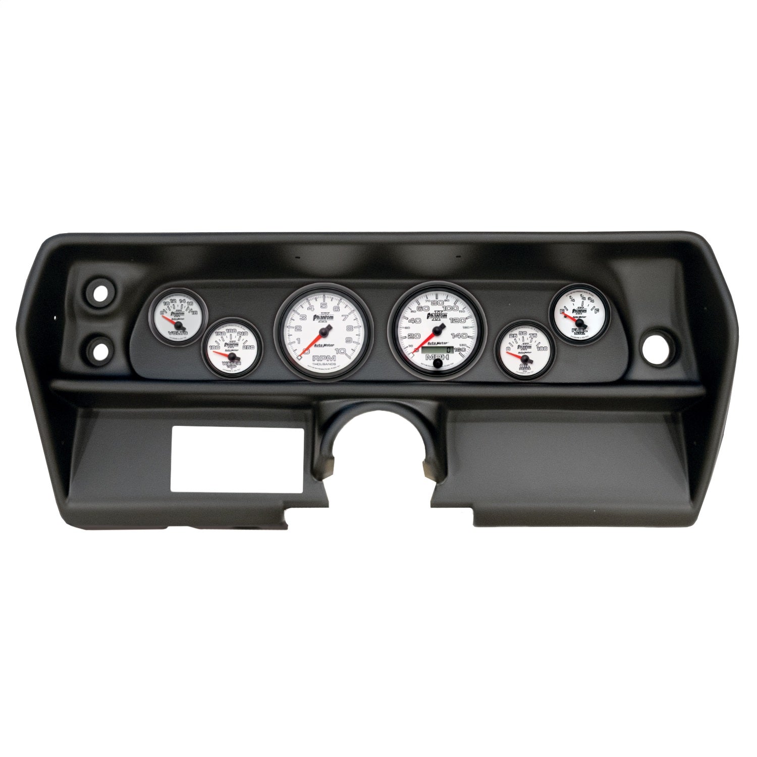 6 GAUGE DIRECT-FIT DASH KIT, CHEVY NOVA 68, PHANTOM II