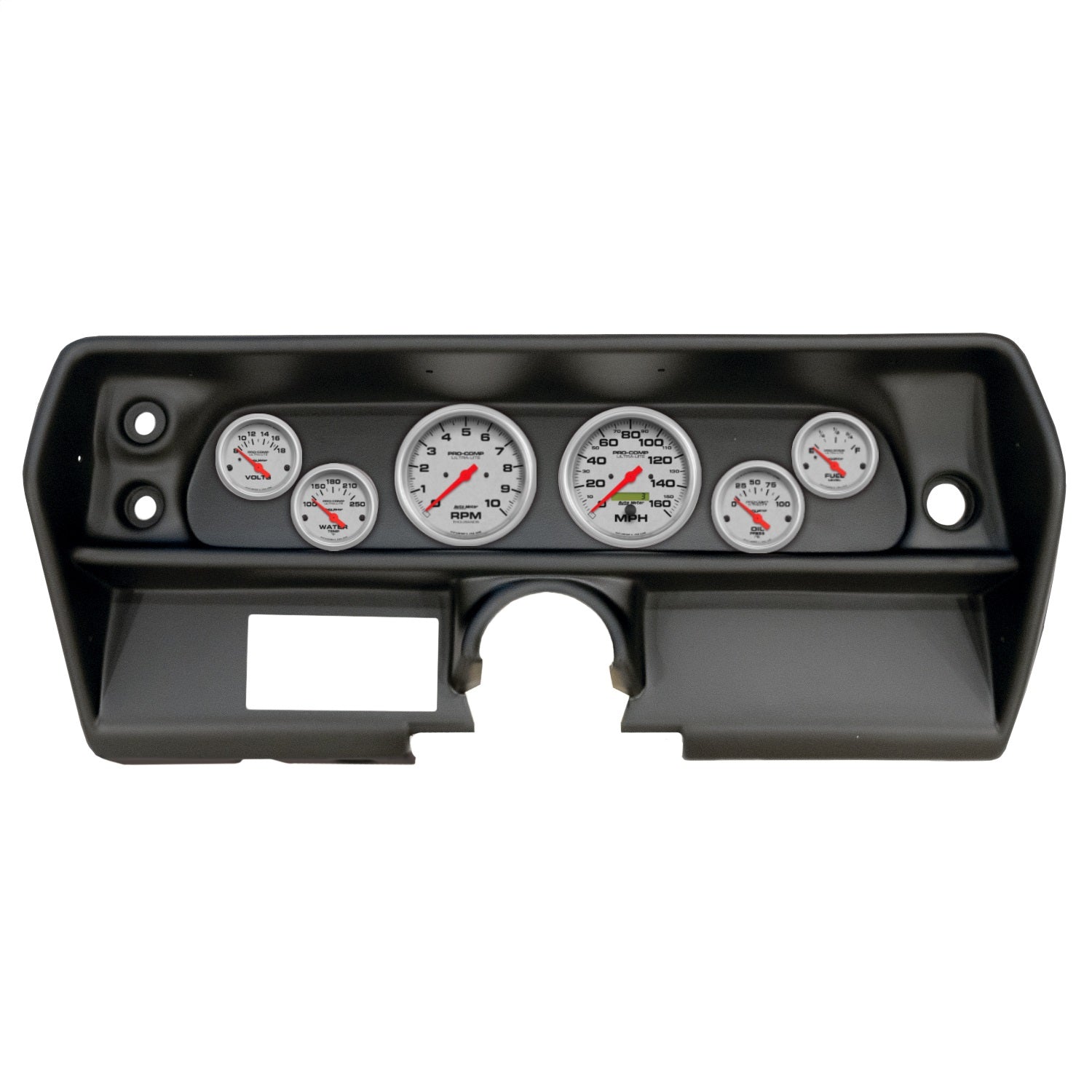 6 GAUGE DIRECT-FIT DASH KIT, CHEVY NOVA 68, ULTRA-LITE