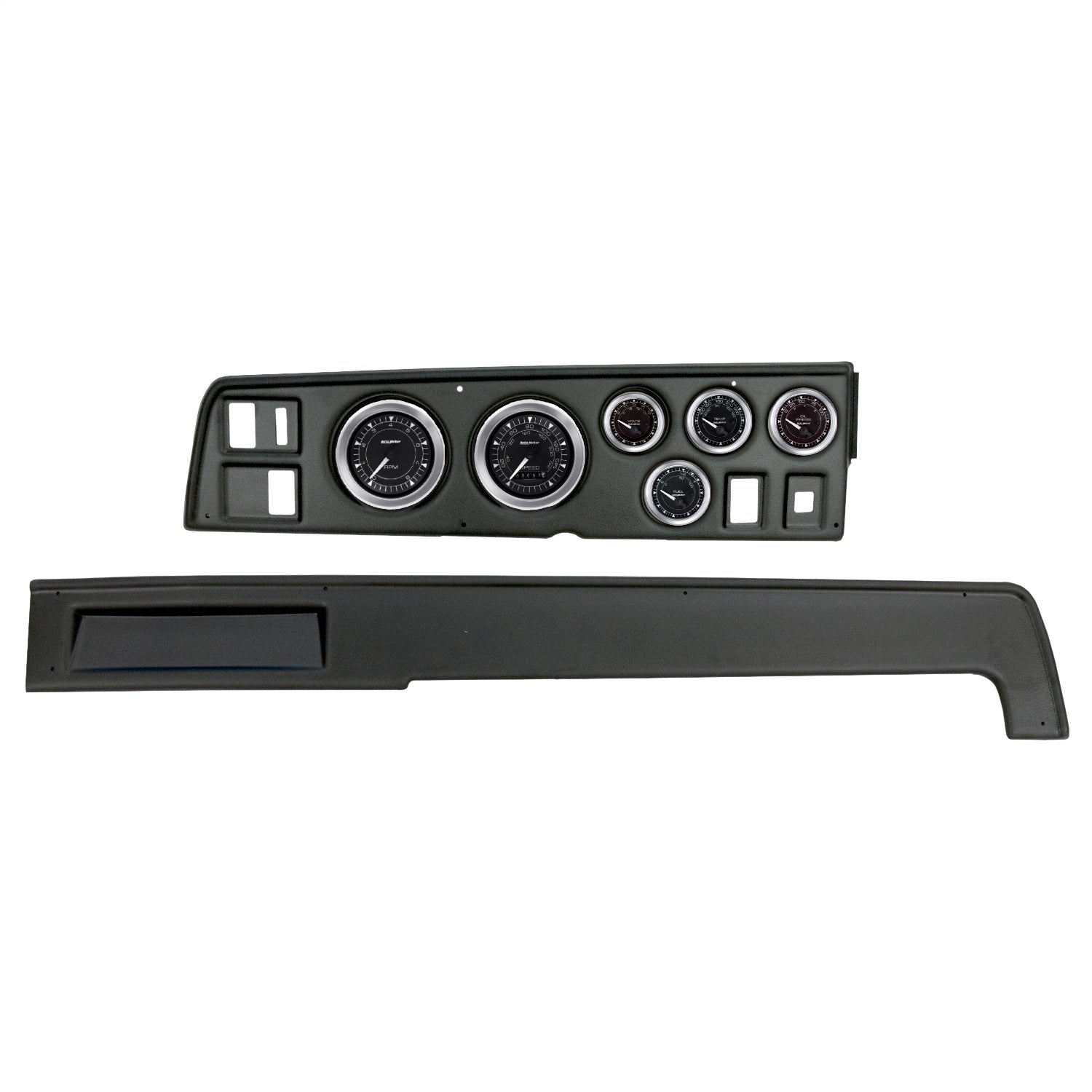6 GAUGE DIRECT-FIT DASH KIT, DODGE CHARGER 68-70, CHRONO
