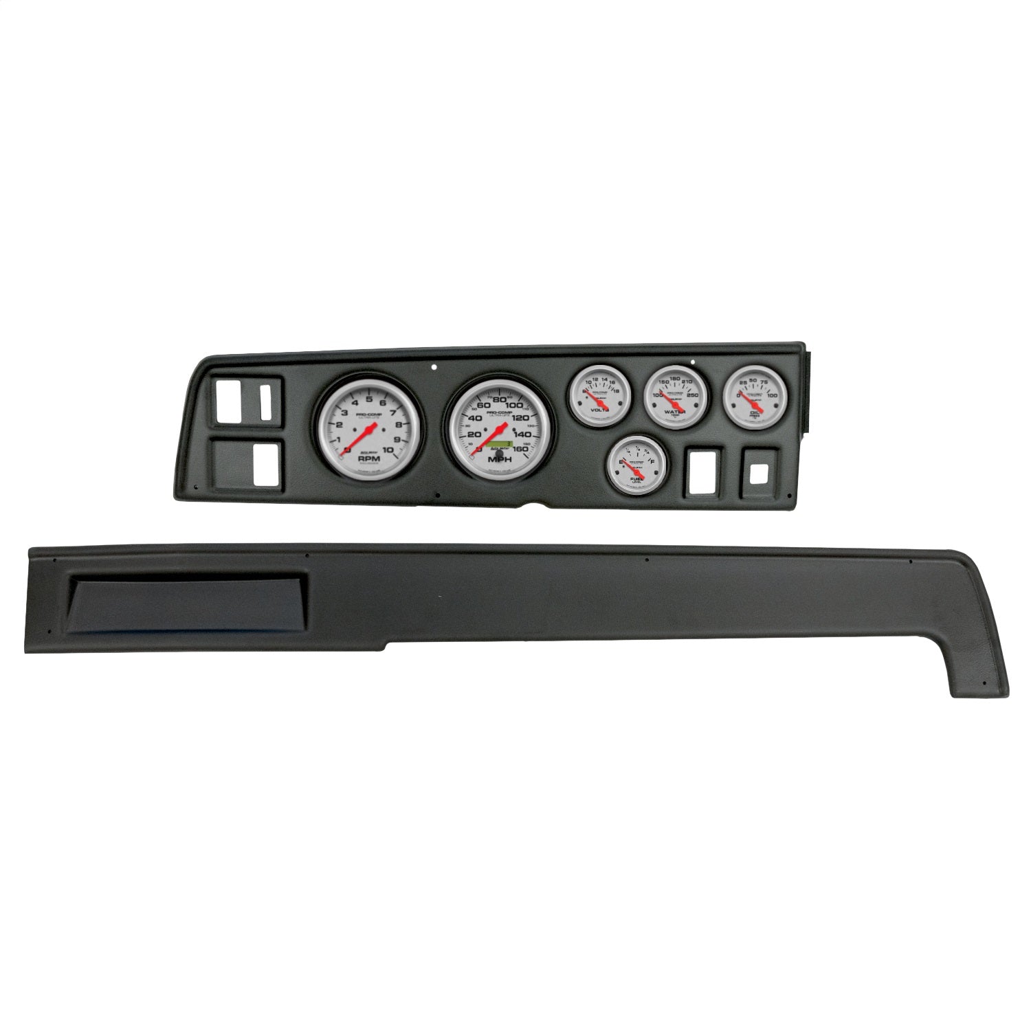 6 GAUGE DIRECT-FIT DASH KIT, DODGE CHARGER 68-70, ULTRA-LITE