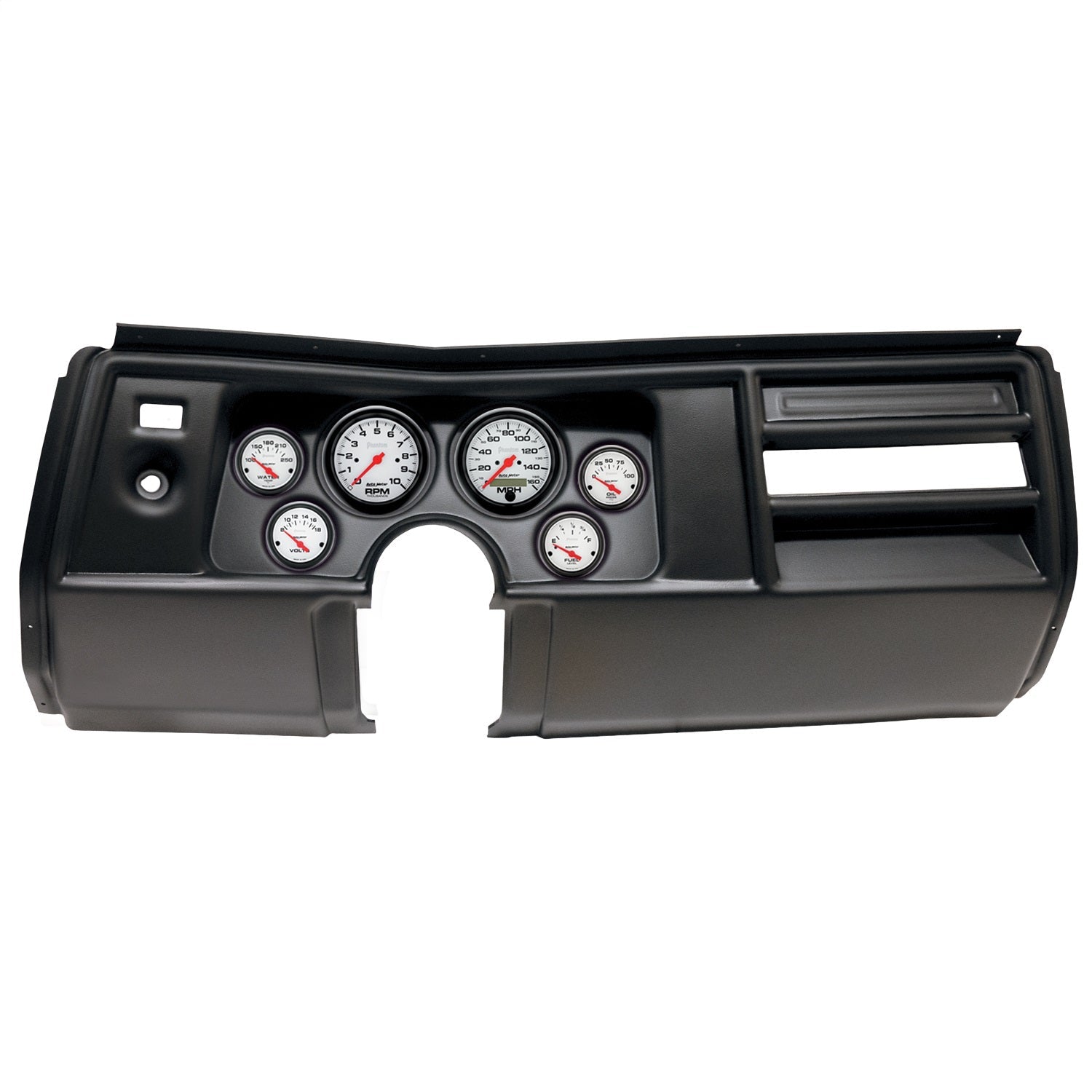 6 GAUGE DIRECT-FIT DASH KIT, CHEVY CHEVELLE NO VENT 69, PHANTOM