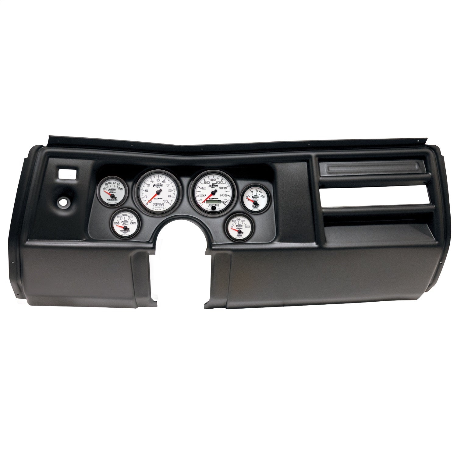 6 GAUGE DIRECT-FIT DASH KIT, CHEVY CHEVELLE NO VENT 69, PHANTOM II