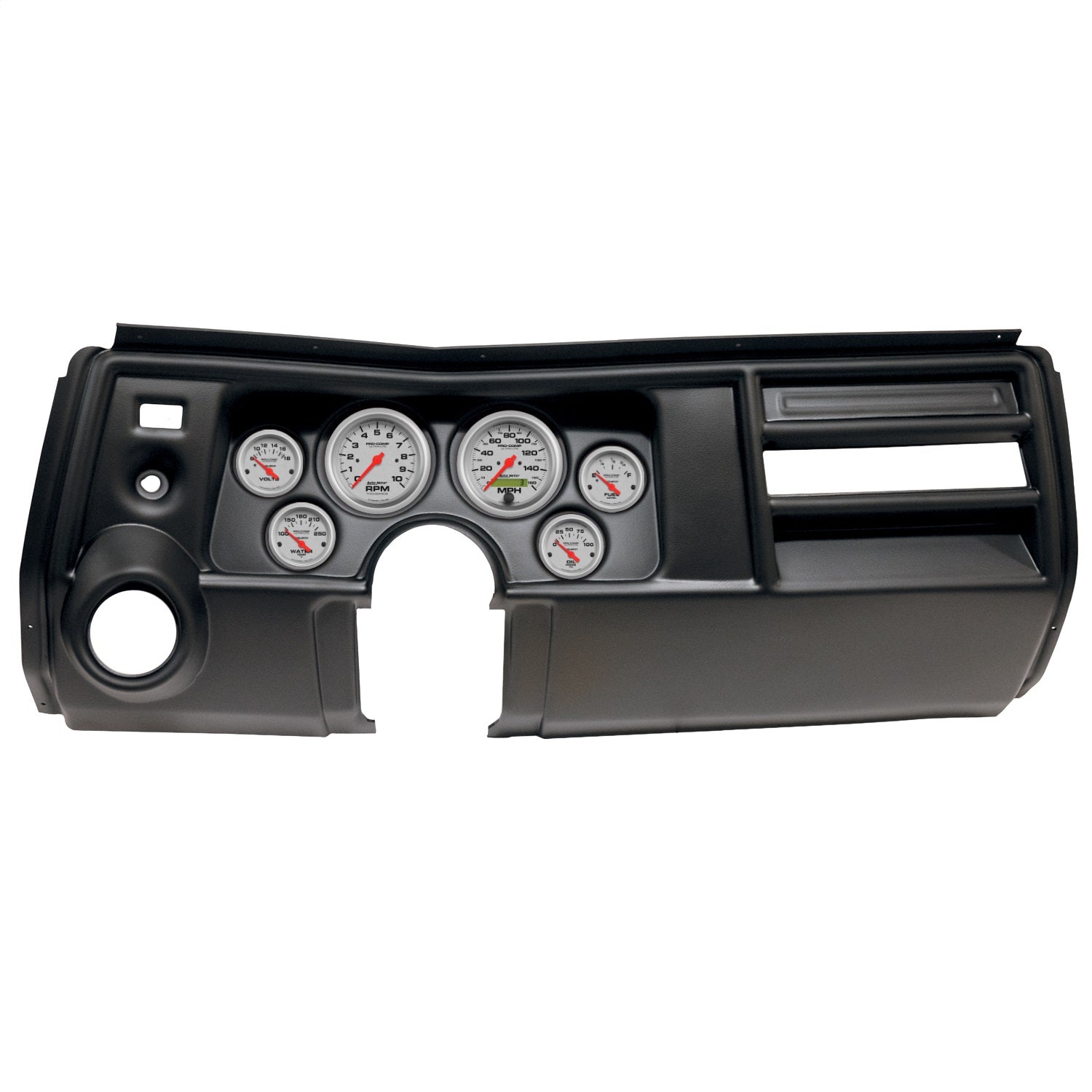 6 GAUGE DIRECT-FIT DASH KIT, CHEVY CHEVELLE VENT 69, ULTRA-LITE