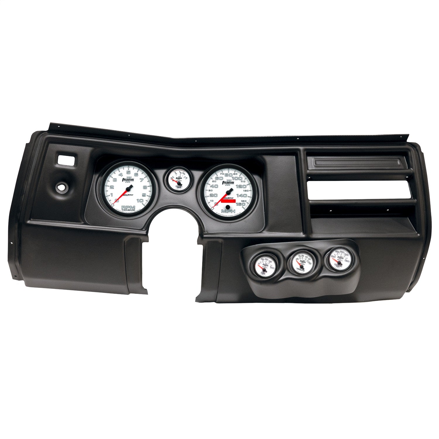 6 GAUGE DIRECT-FIT DASH KIT, CHEVY CHEVELLE NO VENT 69, PHANTOM II