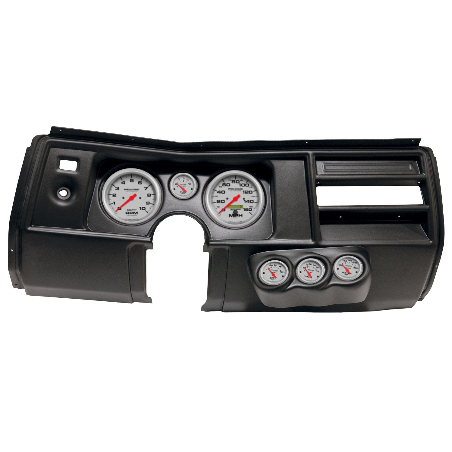 6 GAUGE DIRECT-FIT DASH KIT, CHEVY CHEVELLE NO VENT 69, ULTRA-LITE
