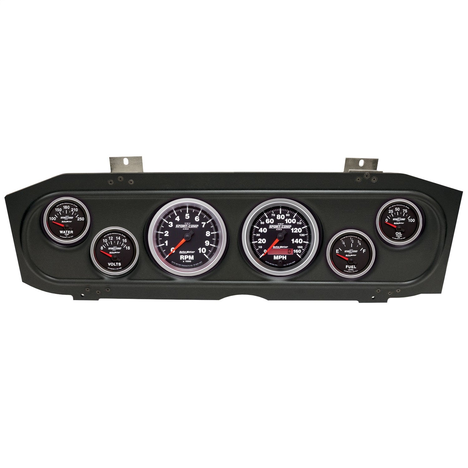 6 GAUGE DIRECT-FIT DASH KIT,MERCURY COUGAR 69-70, SPORT-COMP II