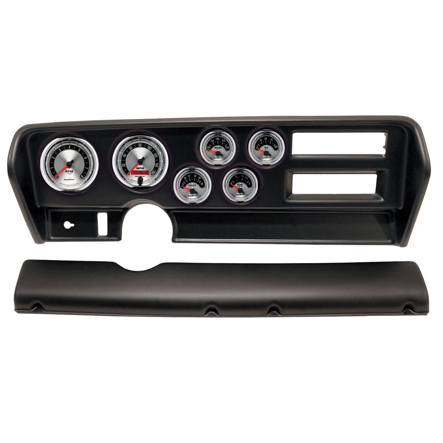 6 GAUGE DIRECT-FIT DASH KIT, PONTIAC GTO AC 70-72, AMERICAN MUSCLE