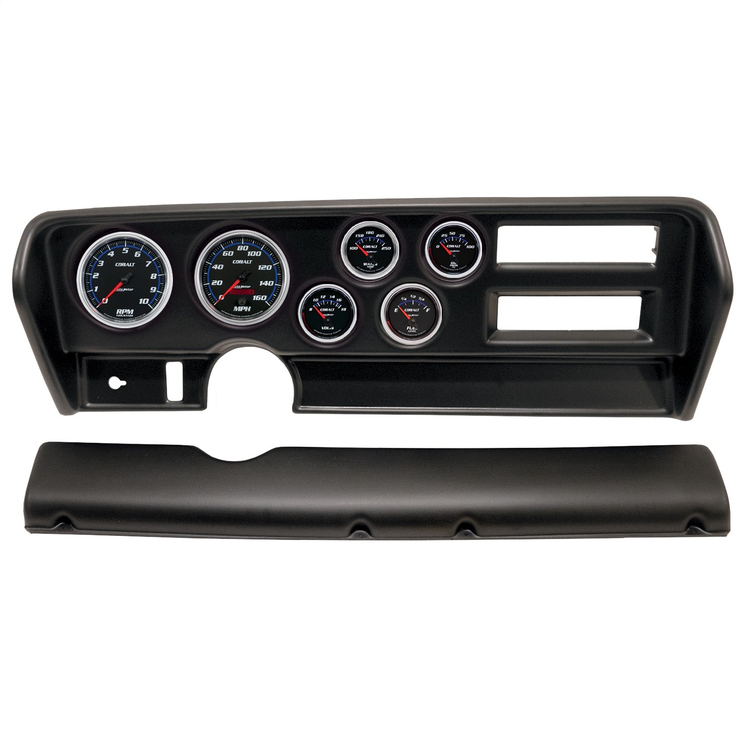 6 GAUGE DIRECT-FIT DASH KIT, PONTIAC GTO AC 70-72, COBALT