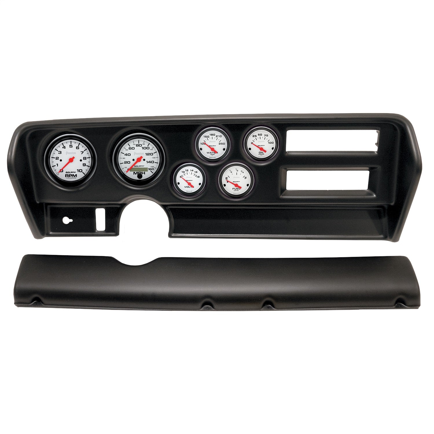 6 GAUGE DIRECT-FIT DASH KIT, PONTIAC GTO AC 70-72, PHANTOM