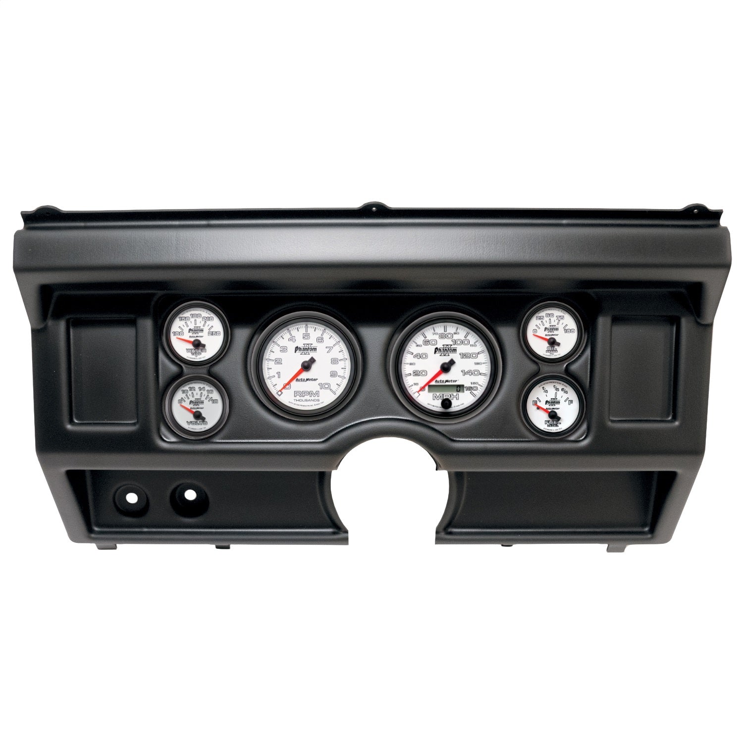6 GAUGE DIRECT-FIT DASH KIT, FORD TRUCK NO AC 80-86, PHANTOM II