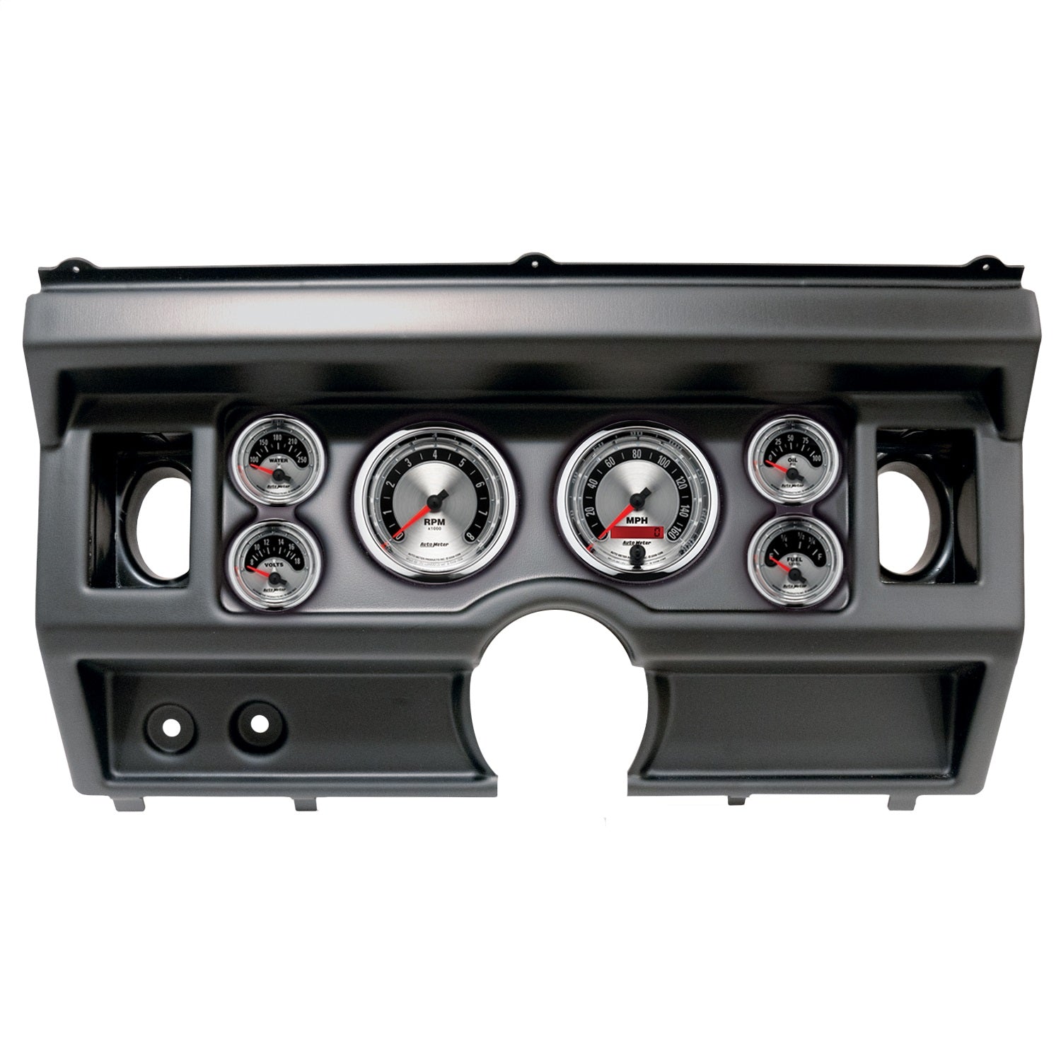 6 GAUGE DIRECT-FIT DASH KIT, FORD TRUCK AC 80-86, AMERICAN MUSCLE
