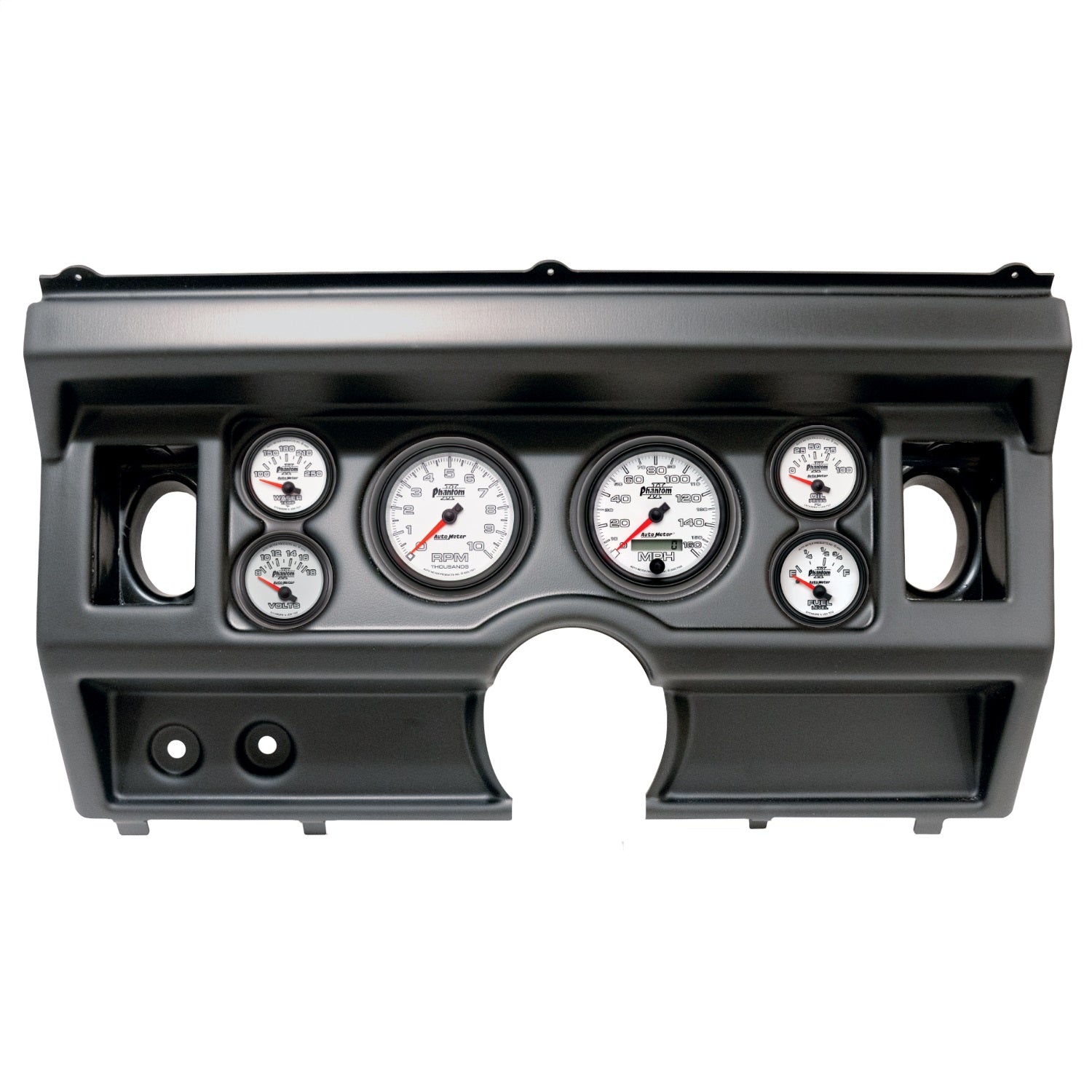 6 GAUGE DIRECT-FIT DASH KIT, FORD TRUCK AC 80-86, PHANTOM II