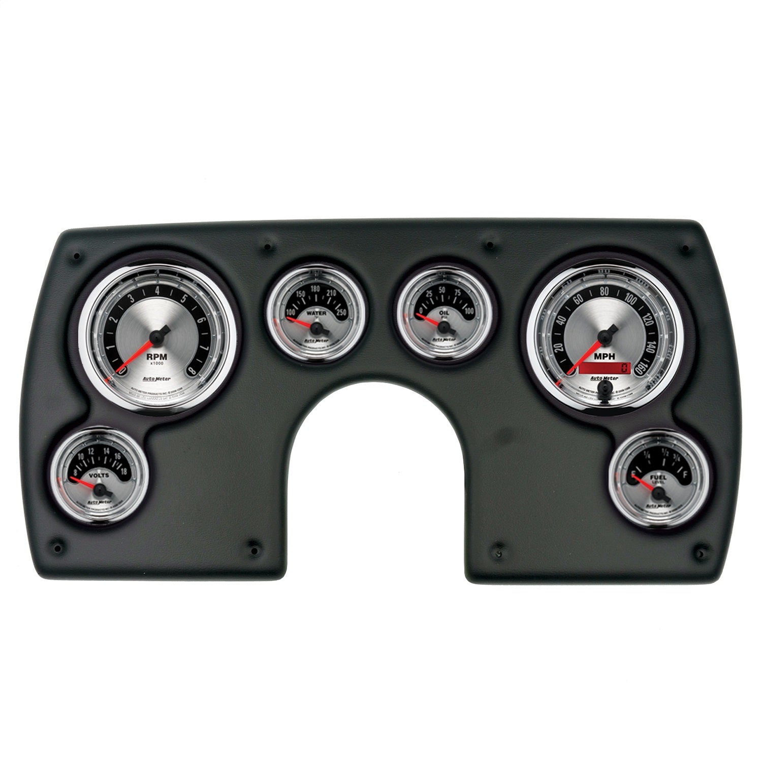 6 GAUGE DIRECT-FIT DASH KIT, CHEVY CAMARO 82-89, AMERICAN MUSCLE