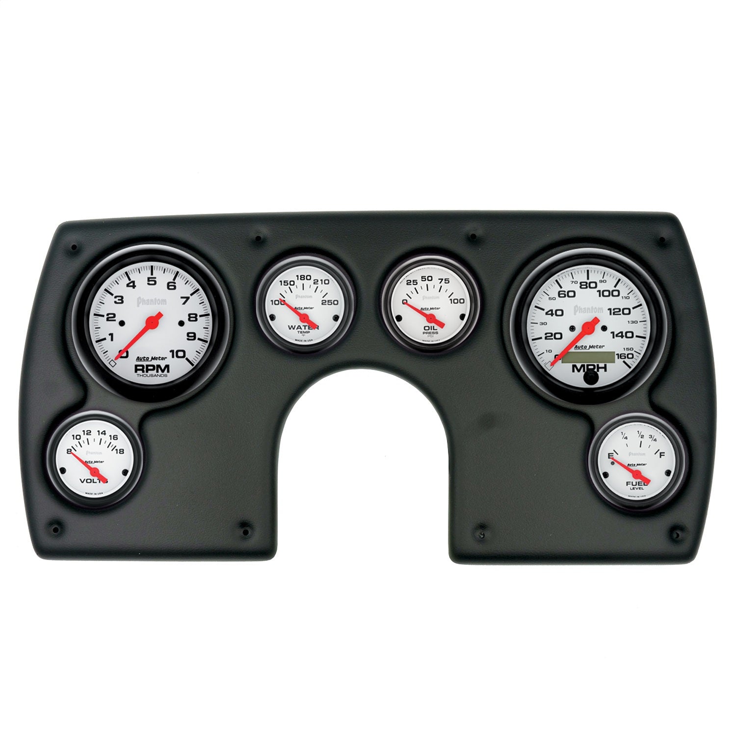 6 GAUGE DIRECT-FIT DASH KIT, CHEVY CAMARO 82-89, PHANTOM