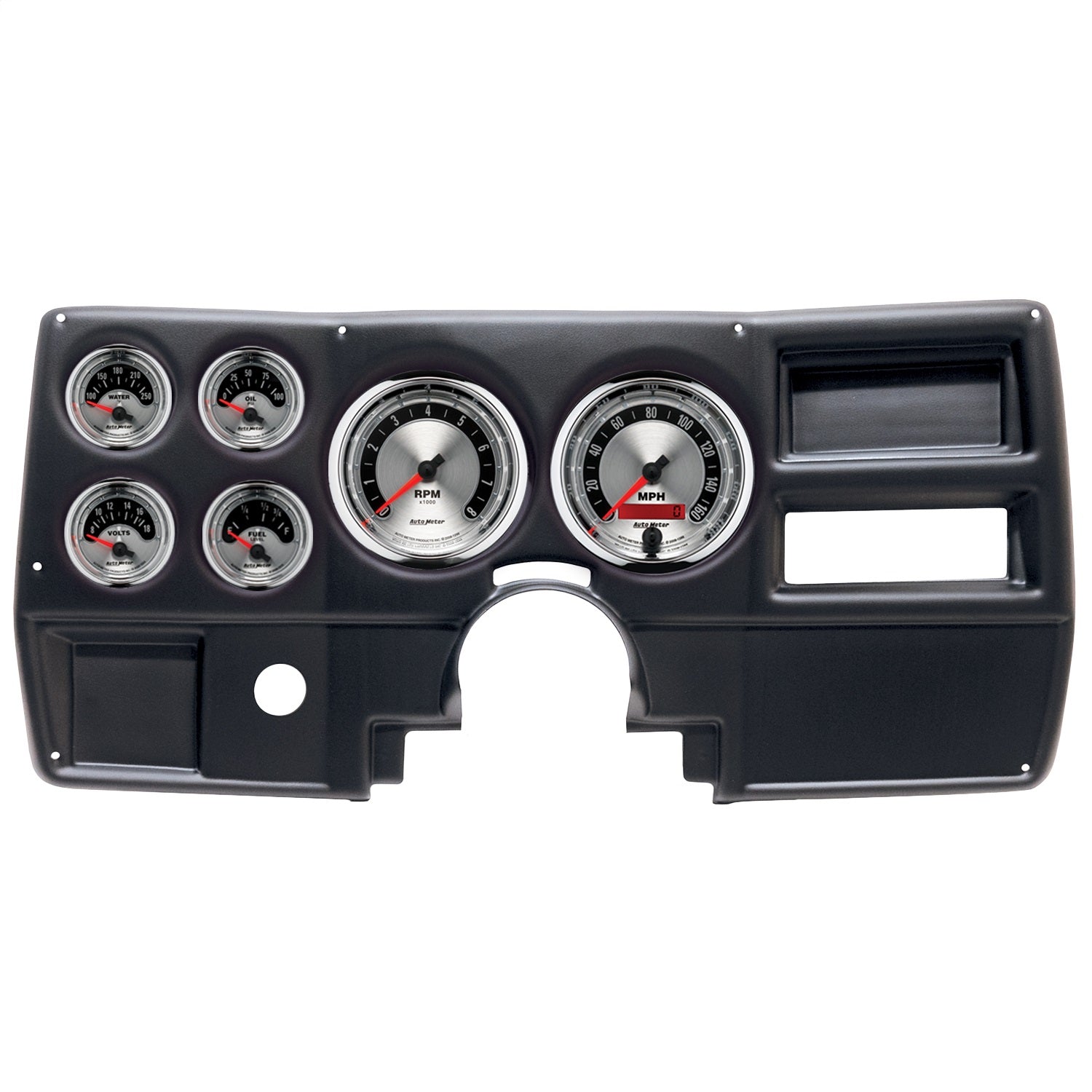 6 GAUGE DIRECT-FIT DASH KIT, CHEVY/GMC TRUCK NO VENT 84-87, AMERICAN MUSCLE