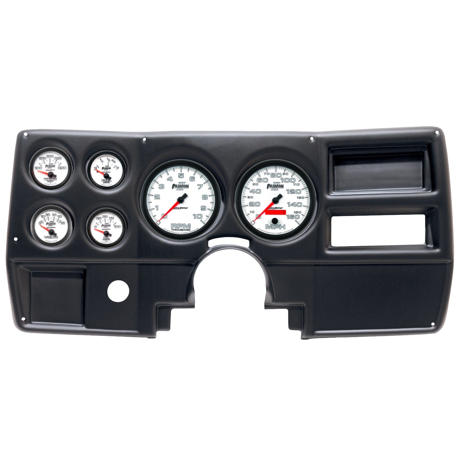 6 GAUGE DIRECT-FIT DASH KIT,CHEVY/GMC TRUCK NO VENT 84-87, PHANTOM II