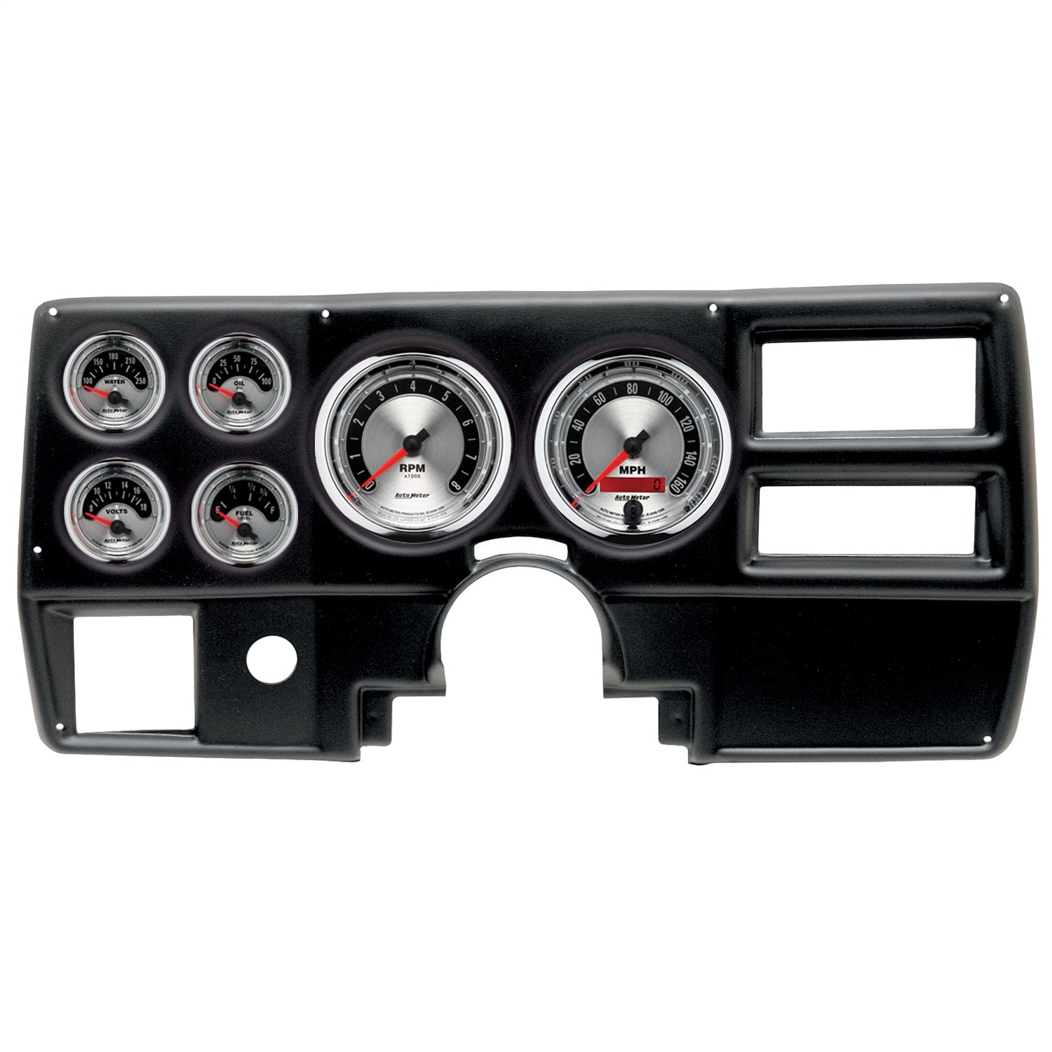 6 GAUGE DIRECT-FIT DASH KIT, CHEVY/GMC TRUCK AC 84-87, AMERICAN MUSCLE