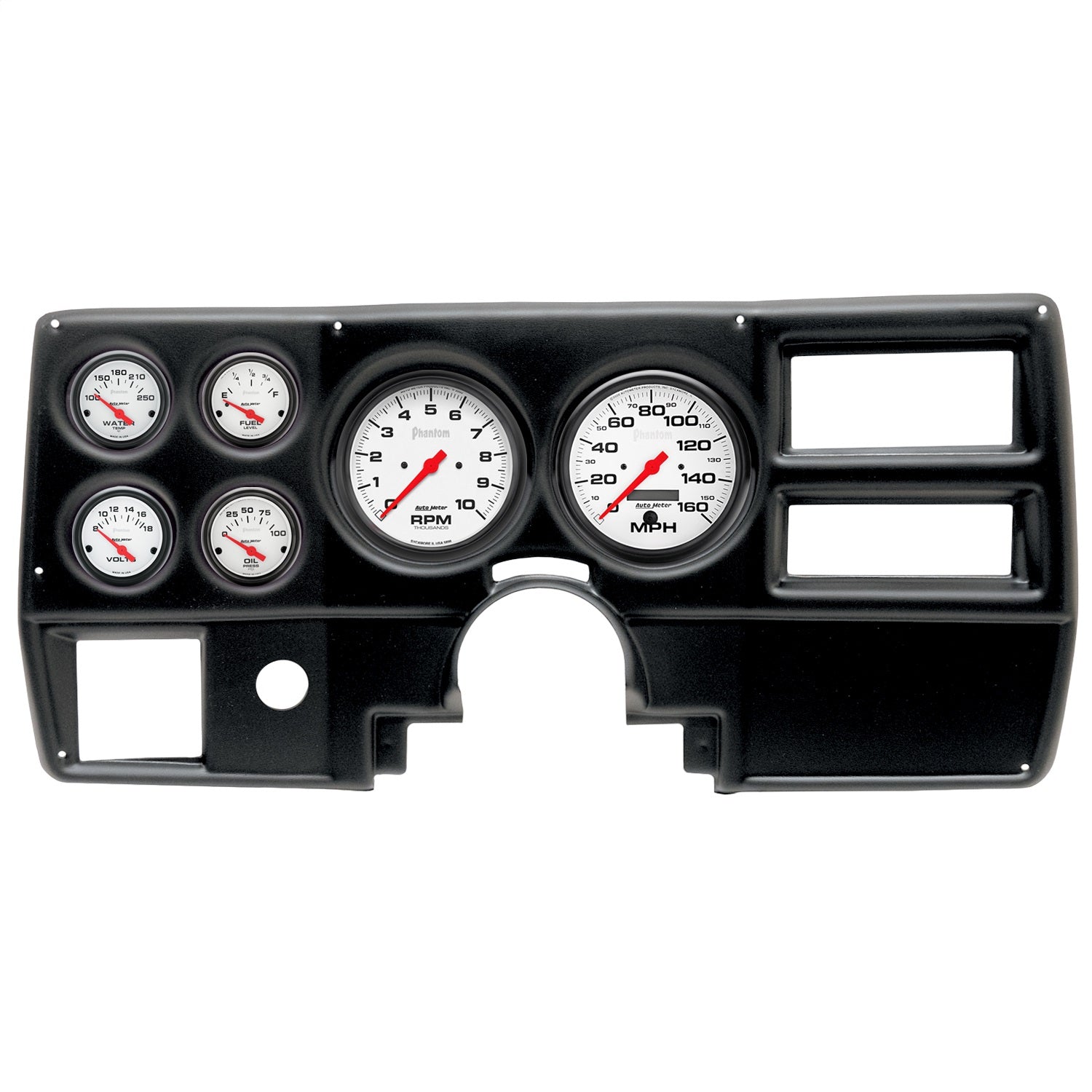 6 GAUGE DIRECT-FIT DASH KIT, CHEVY/GMC TRUCK AC 84-87, PHANTOM