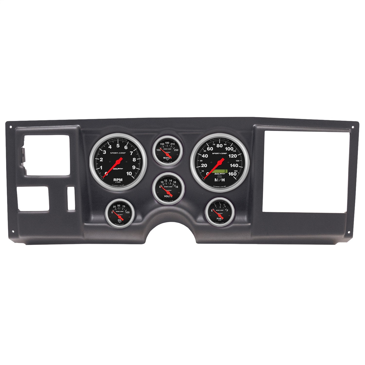 6 GAUGE DIRECT-FIT DASH KIT, CHEVY/GMC TRUCK 88-94, SPORT-COMP