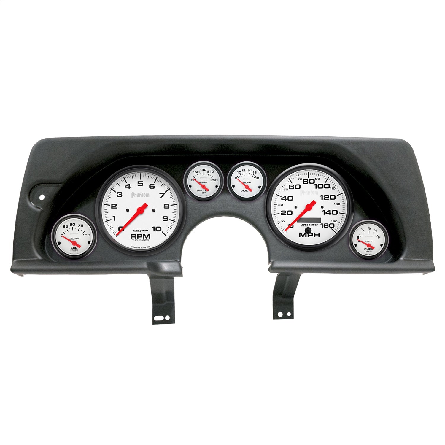 6 GAUGE DIRECT-FIT DASH KIT, CHEVY CAMARO 90-92, PHANTOM
