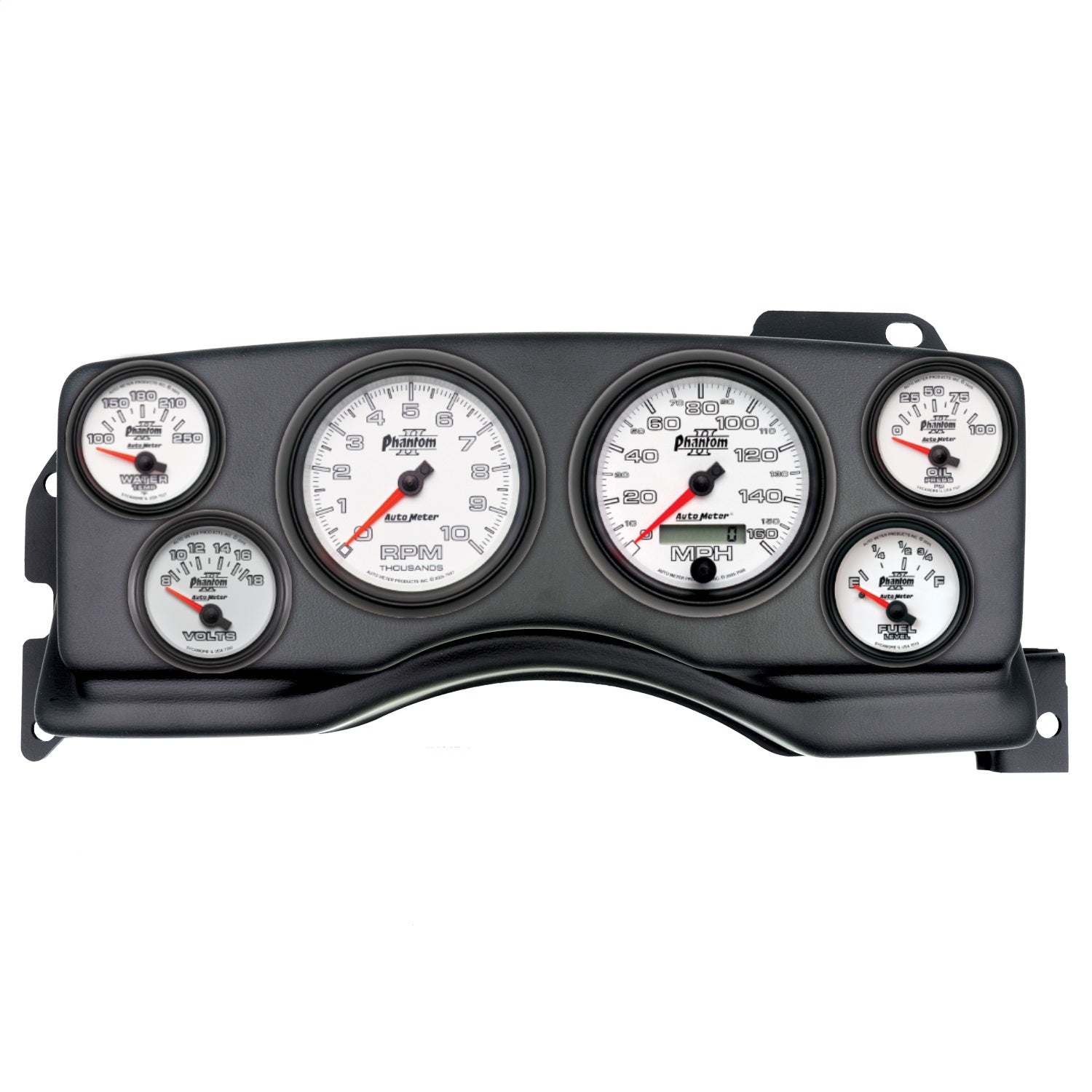 6 GAUGE DIRECT-FIT DASH KIT, FORD MUSTANG 90-93, PHANTOM II