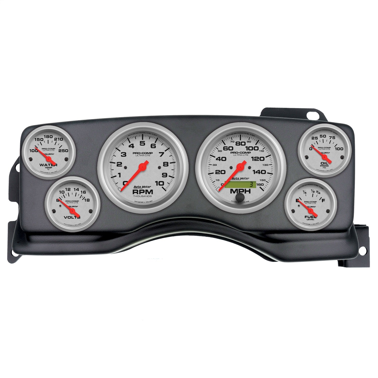 6 GAUGE DIRECT-FIT DASH KIT, FORD MUSTANG 90-93, ULTRA-LITE