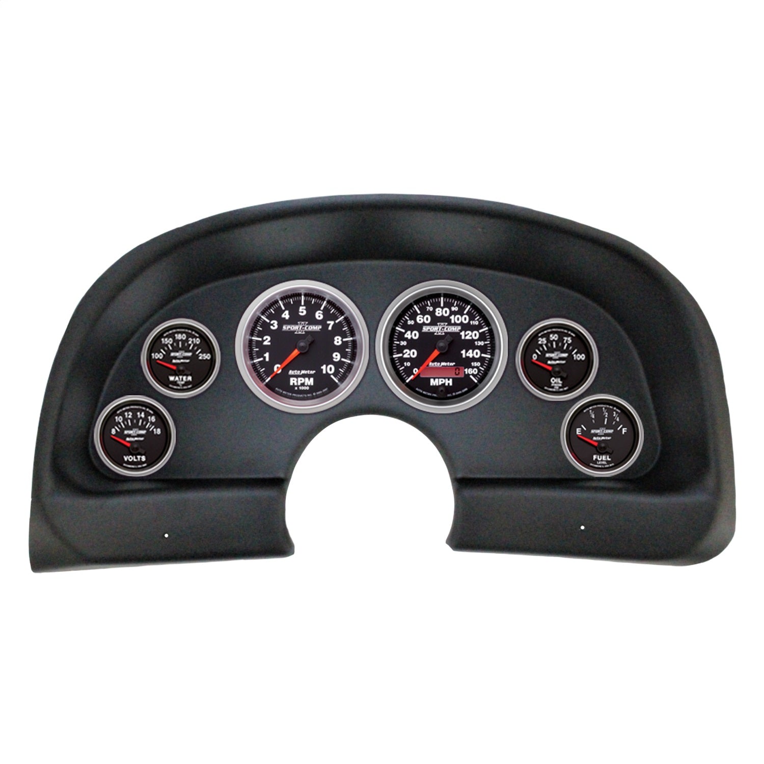6 GAUGE DIRECT-FIT DASH KIT, CHEVY CAMARO 93-02, SPORT-COMP II