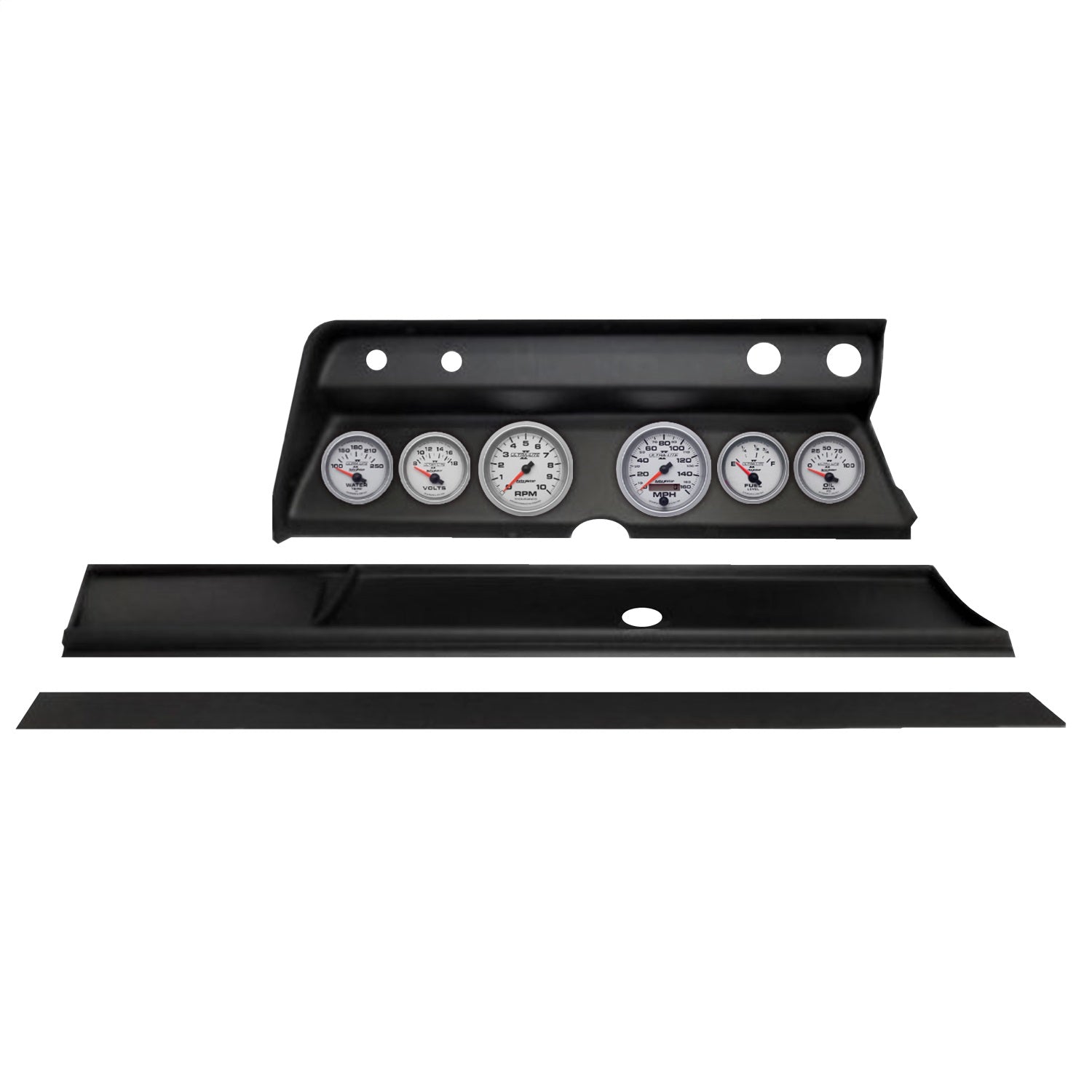 6 GAUGE DIRECT-FIT DASH KIT, CHEVY CHEVELLE 66, ULTRA-LITE II