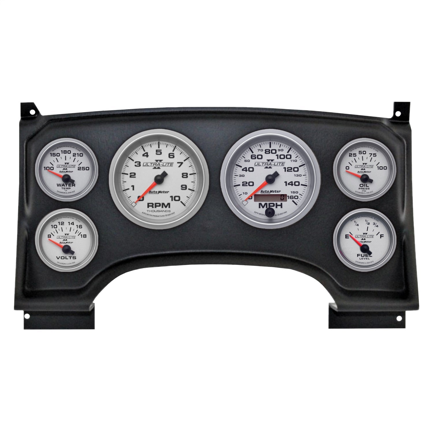 6 GAUGE DIRECT-FIT DASH KIT, CHEVY S10 TRUCK 94-97, ULTRA-LITE II