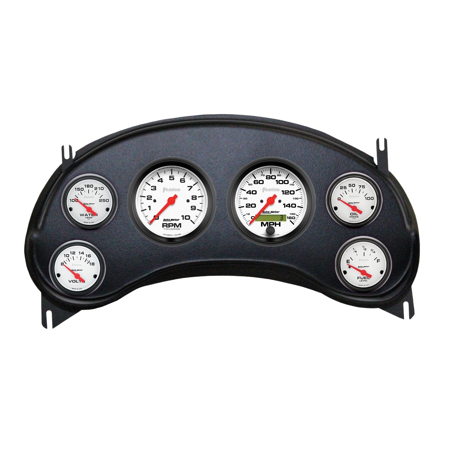 6 GAUGE DIRECT-FIT DASH KIT, CHEVY S10 TRUCK 98-04, PHANTOM