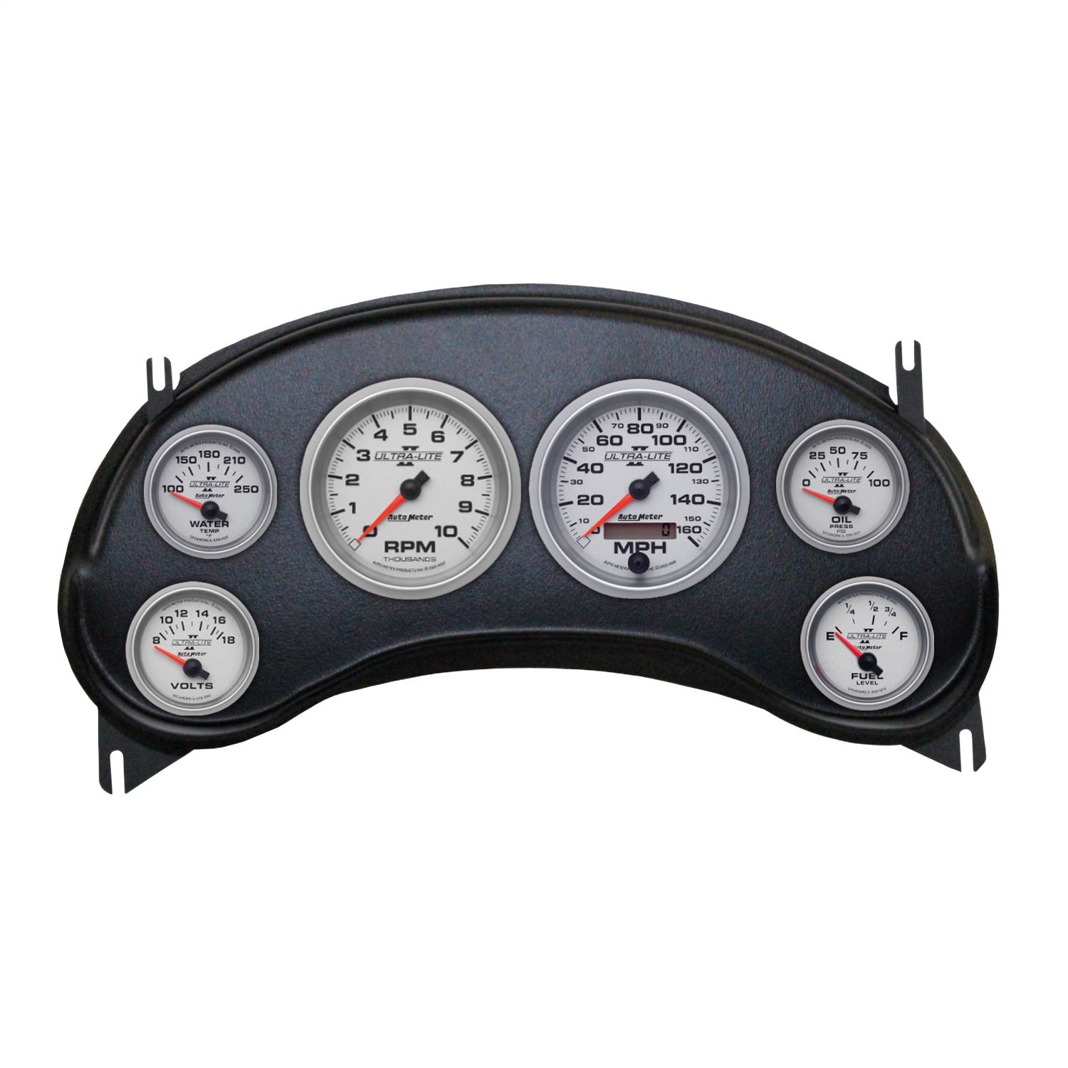 6 GAUGE DIRECT-FIT DASH KIT, CHEVY S10 TRUCK 98-04, ULTRA-LITE II