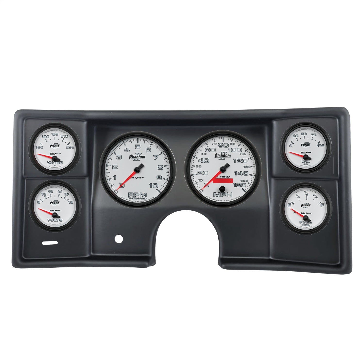 6 GAUGE DIRECT-FIT DASH KIT, MALIBU/EL CAMINO/MONTECARLO 78-81, PHANTOM II