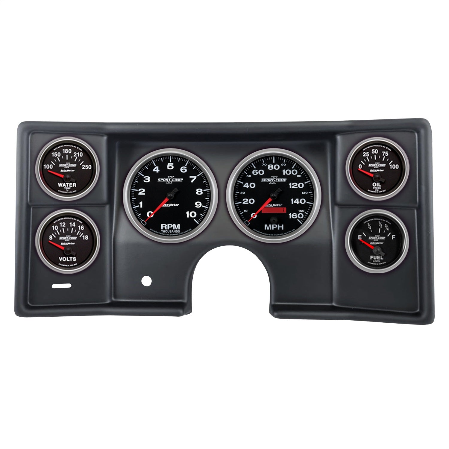 6 GAUGE DIRECT-FIT DASH KIT, MALIBU/EL CAMINO/MONTECARLO 78-81, SPORT-COMP II