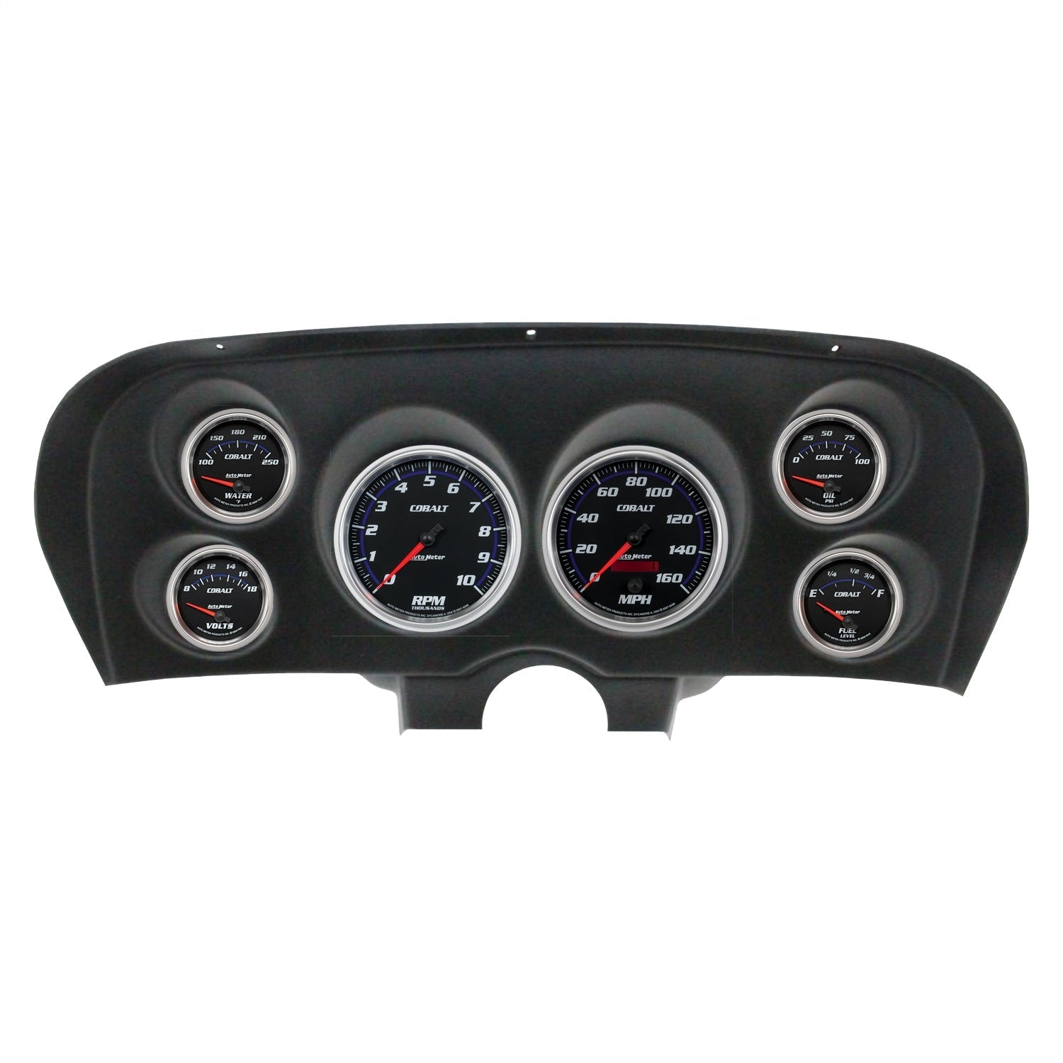 6 GAUGE DIRECT-FIT DASH KIT, FORD MUSTANG 69-70, COBALT