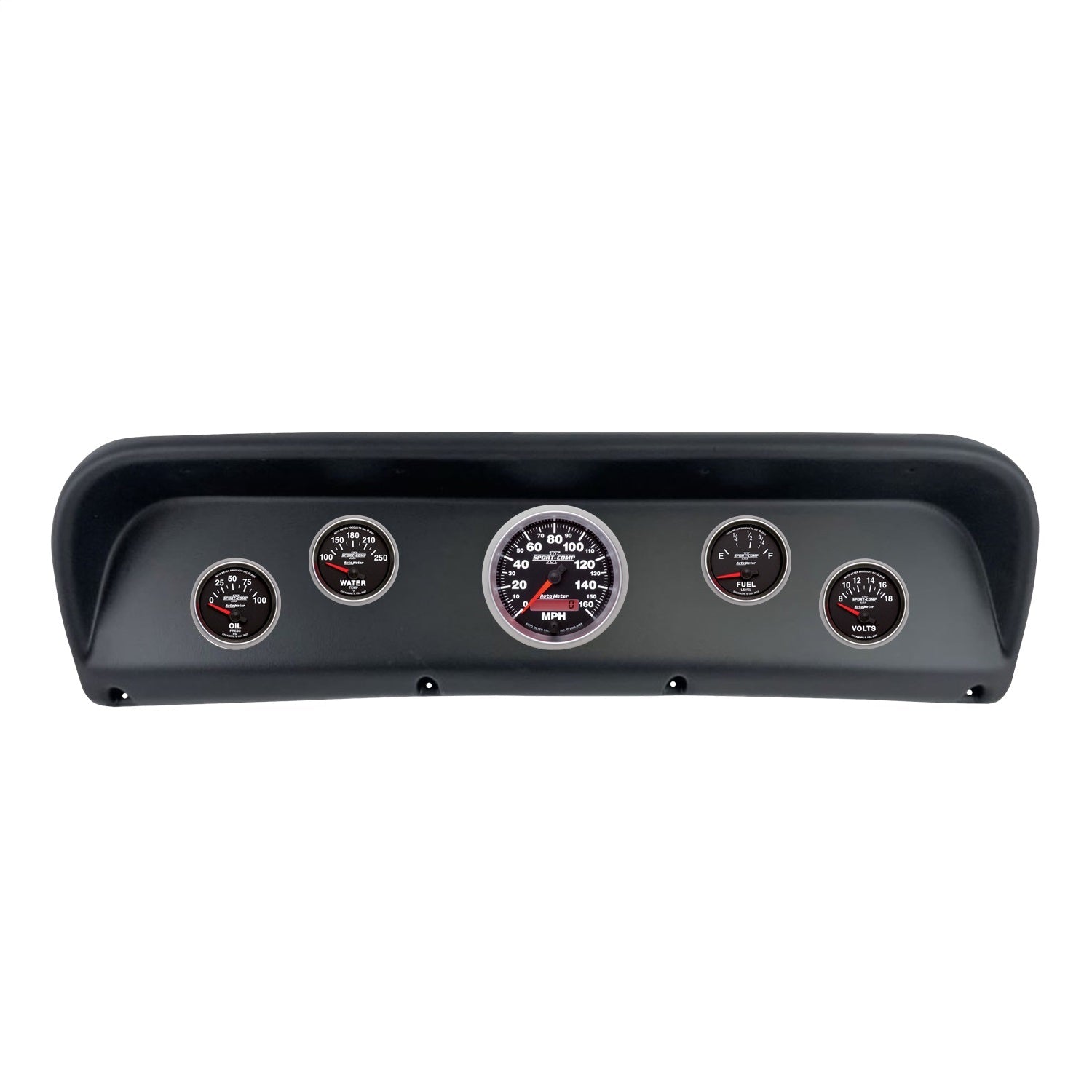 5 GAUGE DIRECT-FIT DASH KIT, FORD F100 67-72, SPORT-COMP II