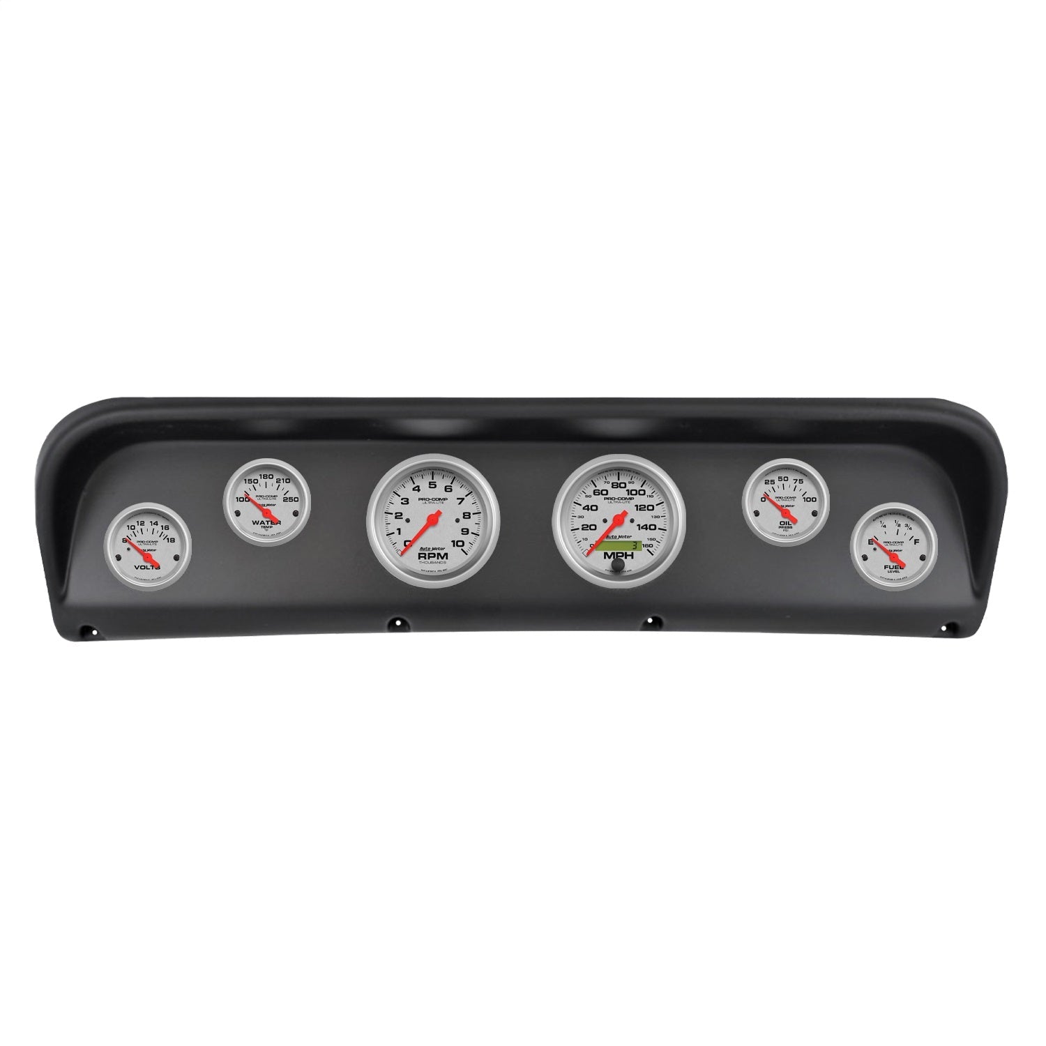 6 GAUGE DIRECT-FIT DASH KIT, FORD F100 67-72, ULTRA-LITE