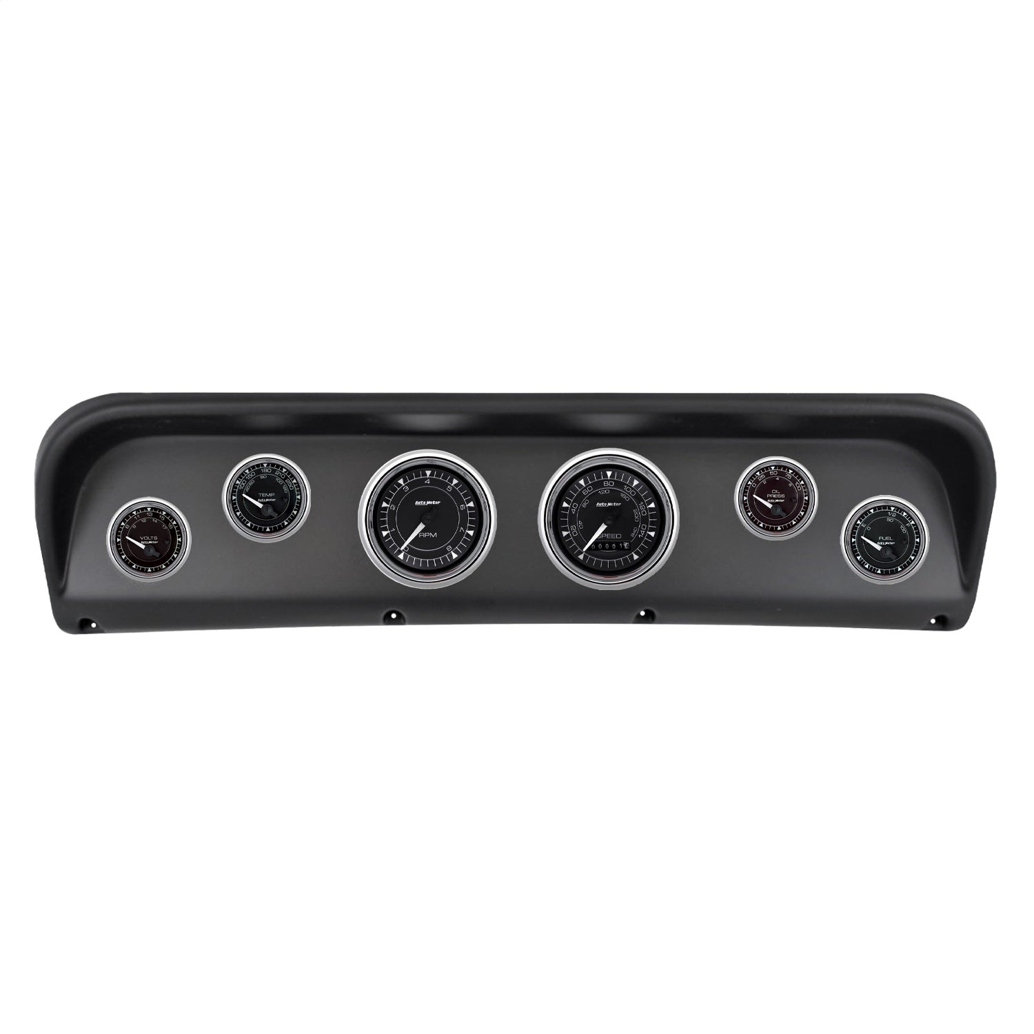 6 GAUGE DIRECT-FIT DASH KIT, FORD F100 67-72, CHRONO CHROME