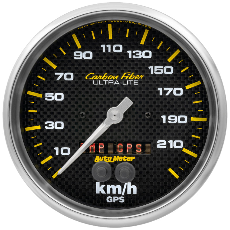 5" GPS SPEEDOMETER, 0-225 KM/H, CARBON FIBER