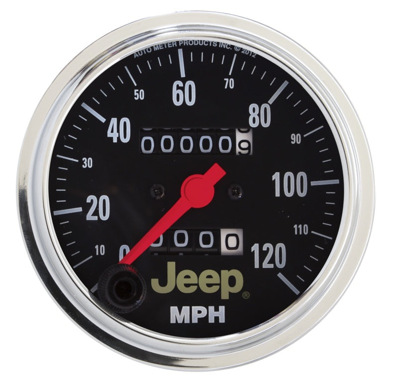 3-3/8" SPEEDOMETER, 0-120 MPH, JEEP