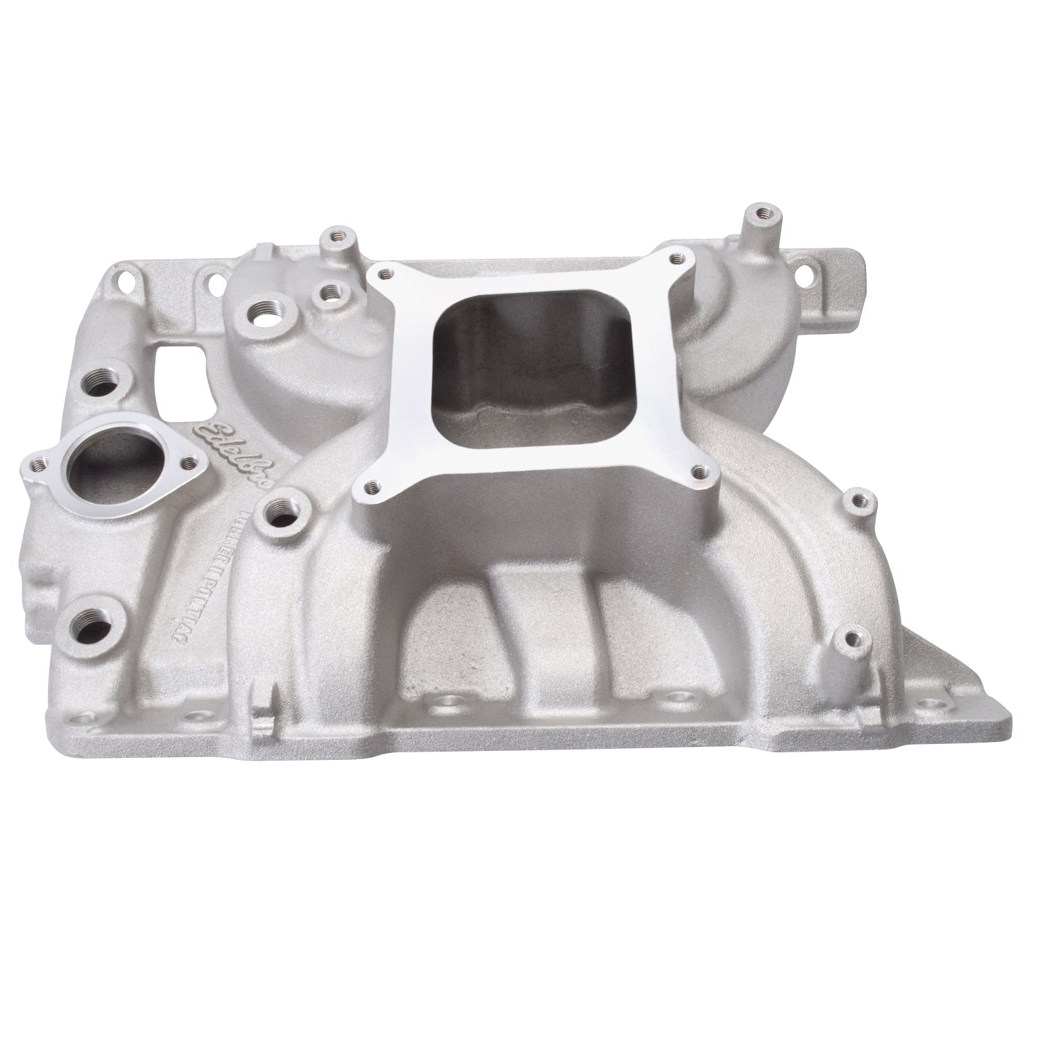 Edelbrock 5056 Intake Manifold Torker II Single Plane Aluminum Natural Square