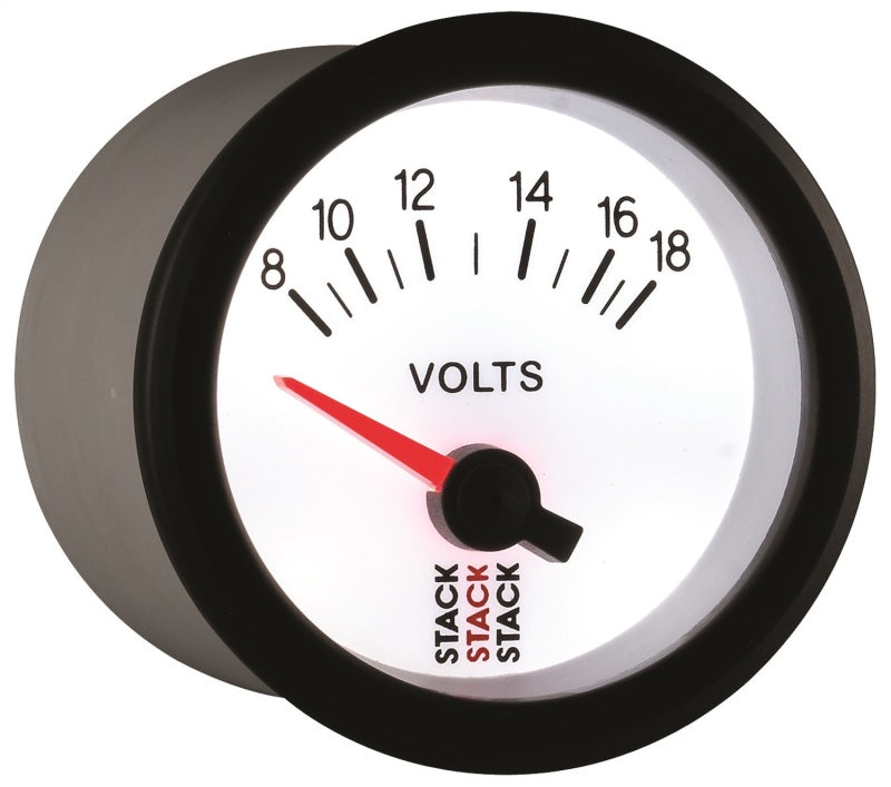 BATTERY VOLTAGE, ELECTRIC, 52MM, WHT, 8-18V