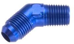 Redhorse Performance 823-08-08-1 -08 45 degree male adapter to -08 (1/2") NPT male - blue