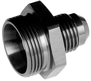 Redhorse Performance 5040-08-2 -08 to 7/8" x 20 holley dual feed carb fitting - black - 2/pkg