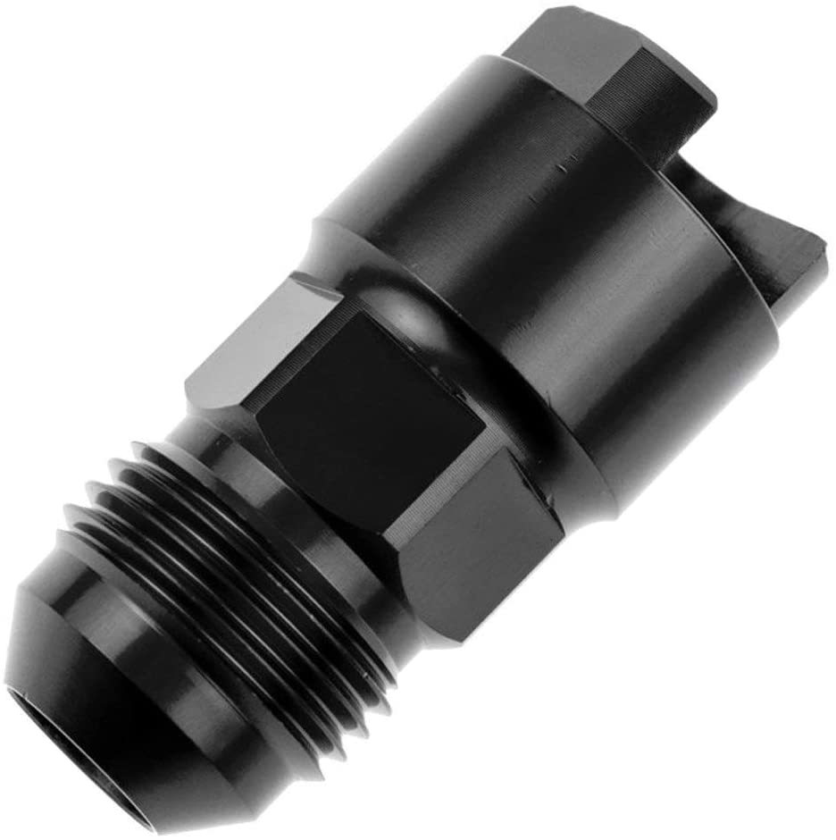 Redhorse Performance 881-08-06-2 EFI Fitting -08 AN Male to 3/8" SAE Quick-disconnect Female - black