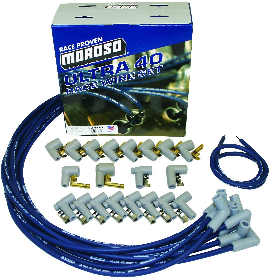 Moroso 73800 Ultra 40 Race Plug Wire Set