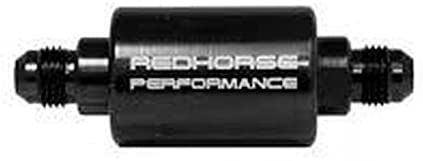Redhorse Performance 4151-06-2 -06 inlet -06 outlet AN high flow fuel filter - black