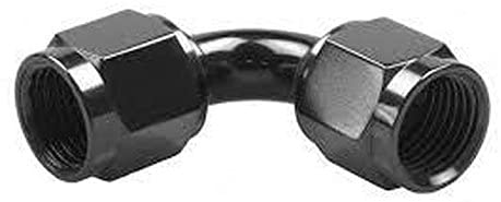 Redhorse Performance 8190-08-2 -08 female to female AN/JIC flare swivel coupling -90 deg - black